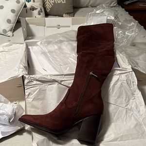 Marc Fisher Brown Over the Knee Boots